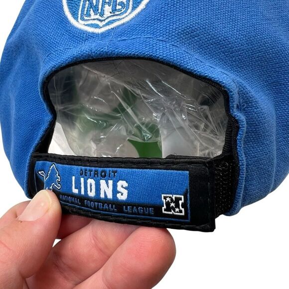 Detroit Lions reebok Velcro adjustable NFL cap hat vintage new with tags - Picture 6 of 11